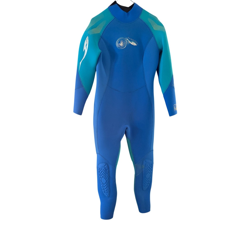 Body‎ Glove Cousteau Mens Wetsuit Blue Teal Full Body Size 11/12